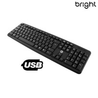 Teclado com Fio USB Basic Standard Bright 0014 - Preto
